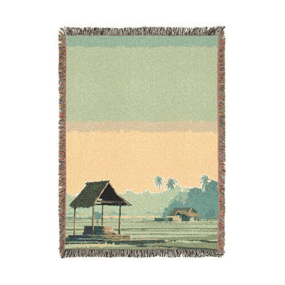 The Coastal Cabin Woven Blanket
