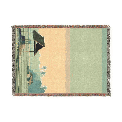 The Coastal Cabin Woven Blanket